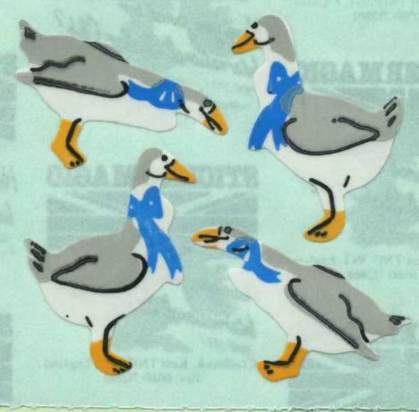 Goose-blue-bow-sticker-sheet