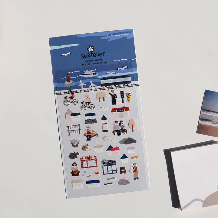 1100: Ocean Village - Sticker Sheet