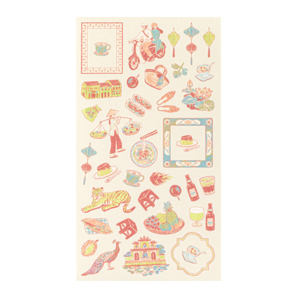 Midori Country Motif Stickers Vietnam