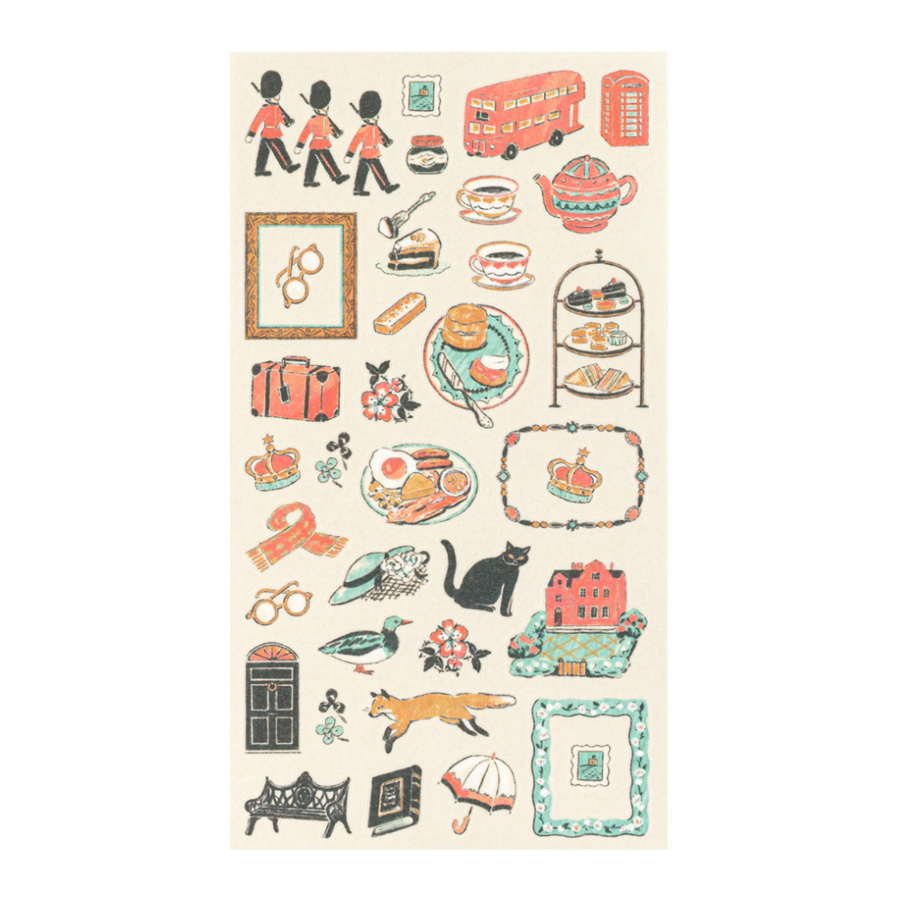 Midori Country Motif Stickers United Kingdom