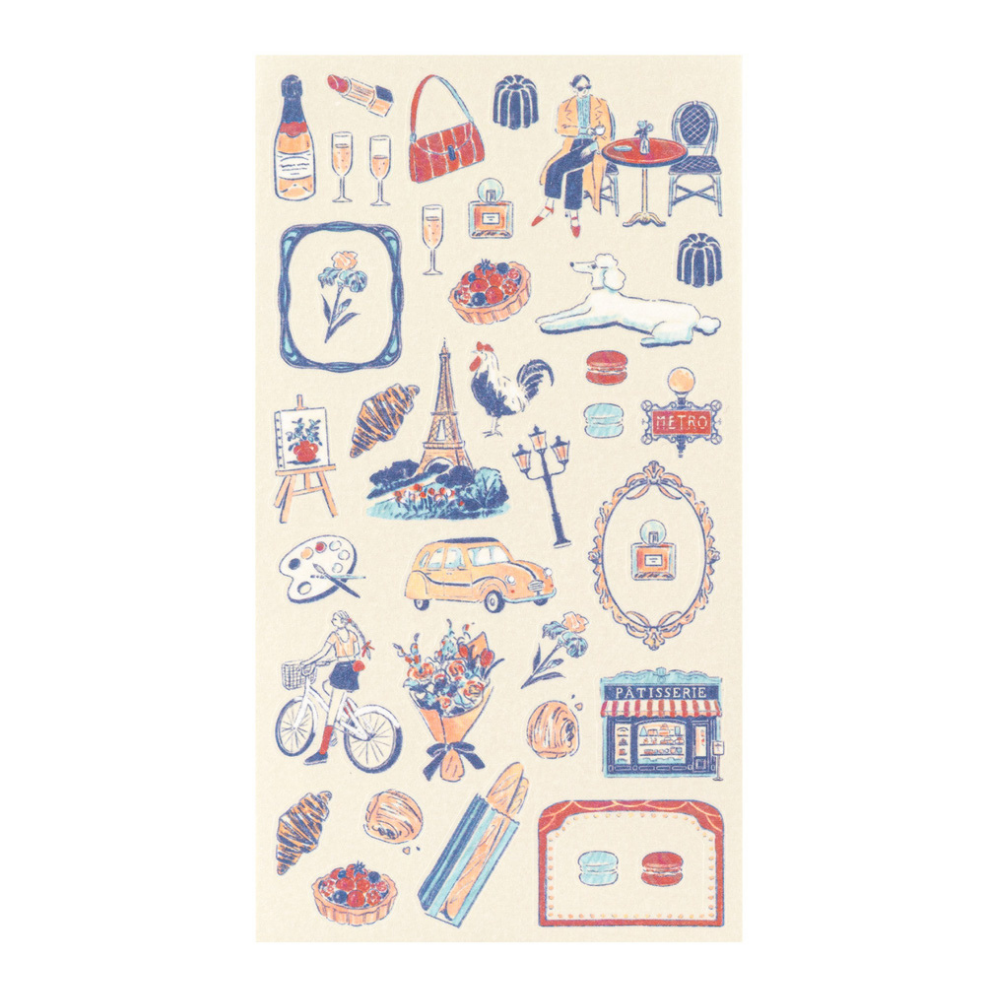 Midori Country Motif Stickers France