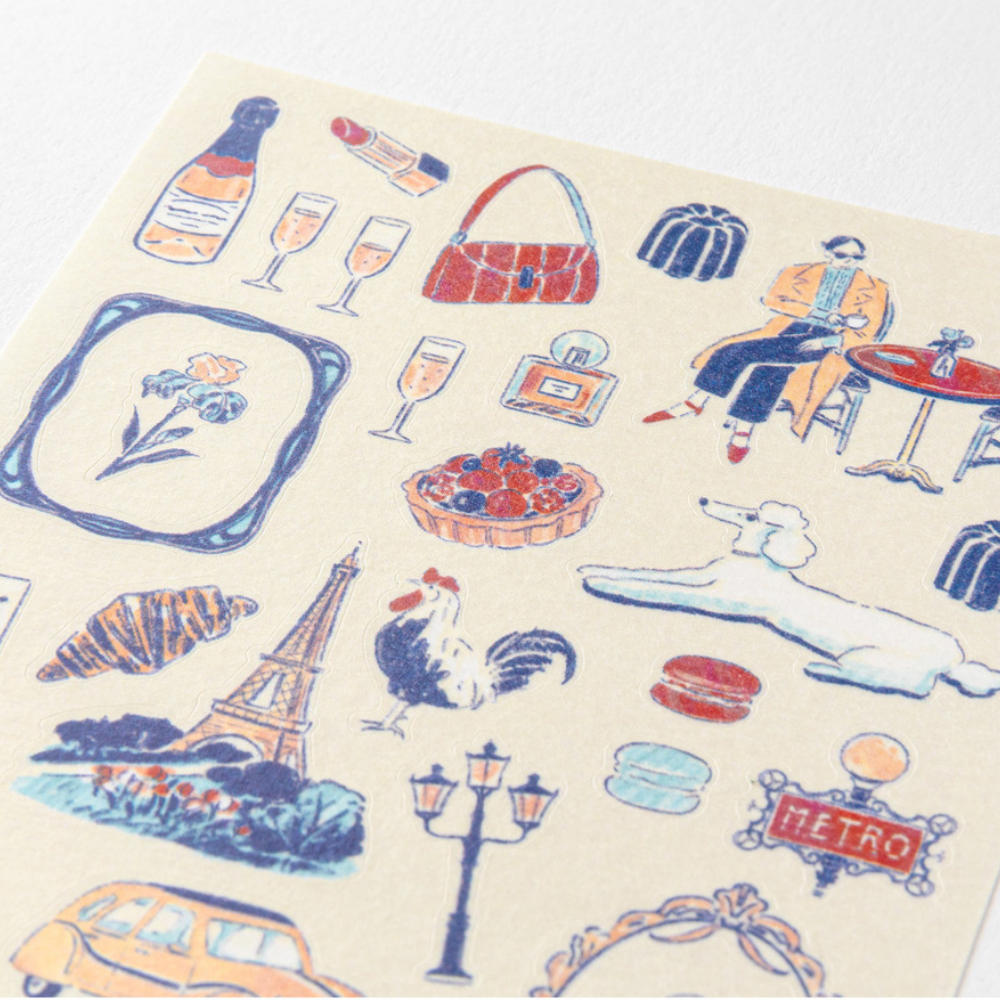 Midori Country Motif Stickers France