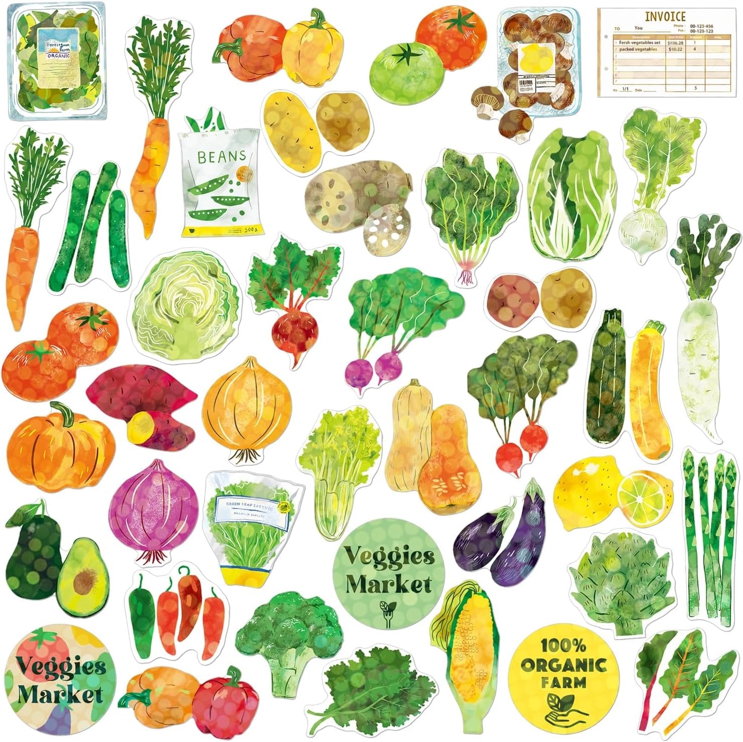 vegetable-market-stickers-flatlay
