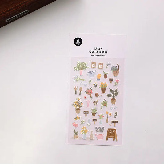 1142: Flower Cafe - Sticker Sheet