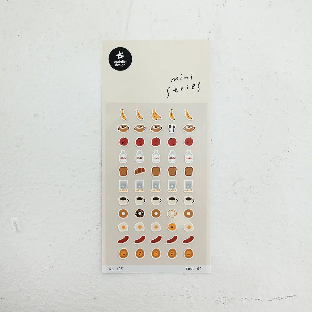 103: Food.02 Breakfast - Mini Sticker Sheet