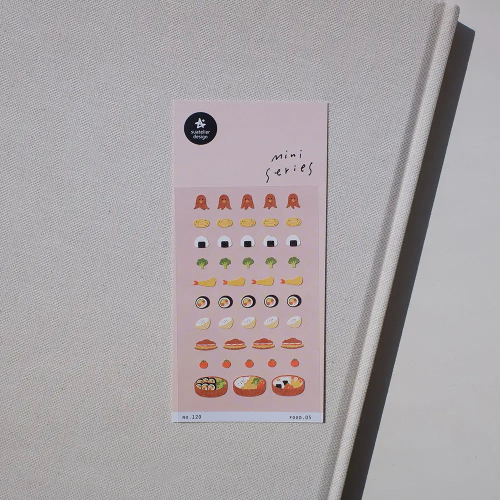 120: Food.05 Sushi Bento - Mini Sticker Sheet