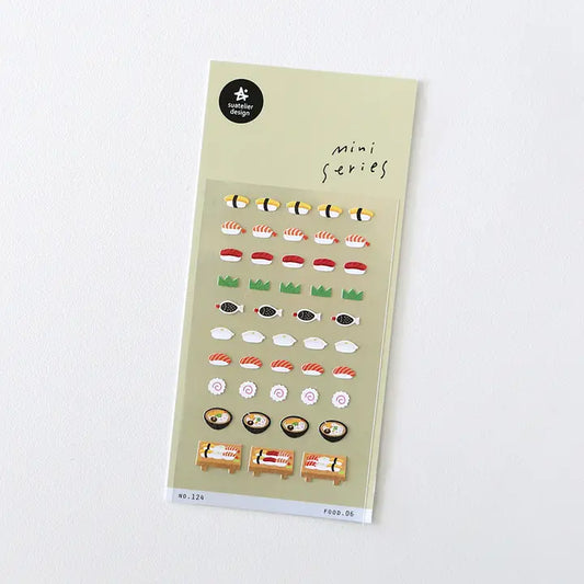 124: Food.06 Sushi - Mini Sticker Sheet