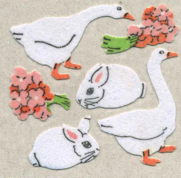 Fuzzy Geese and Bunnies - Sticker Sheets