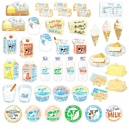 Dairy Stickers - Small Box of Flake Stickers
