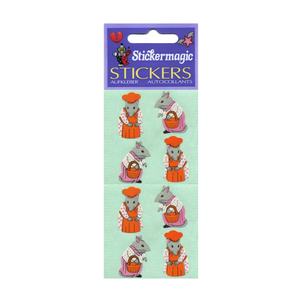 Mr & Mrs Mouse - Paper Sticker Sheets