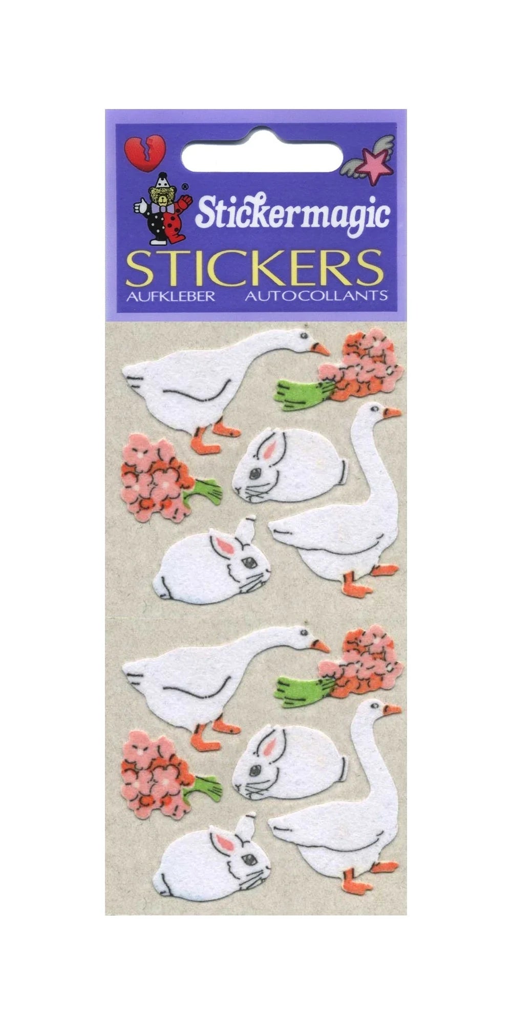 Fuzzy Geese and Bunnies - Sticker Sheets