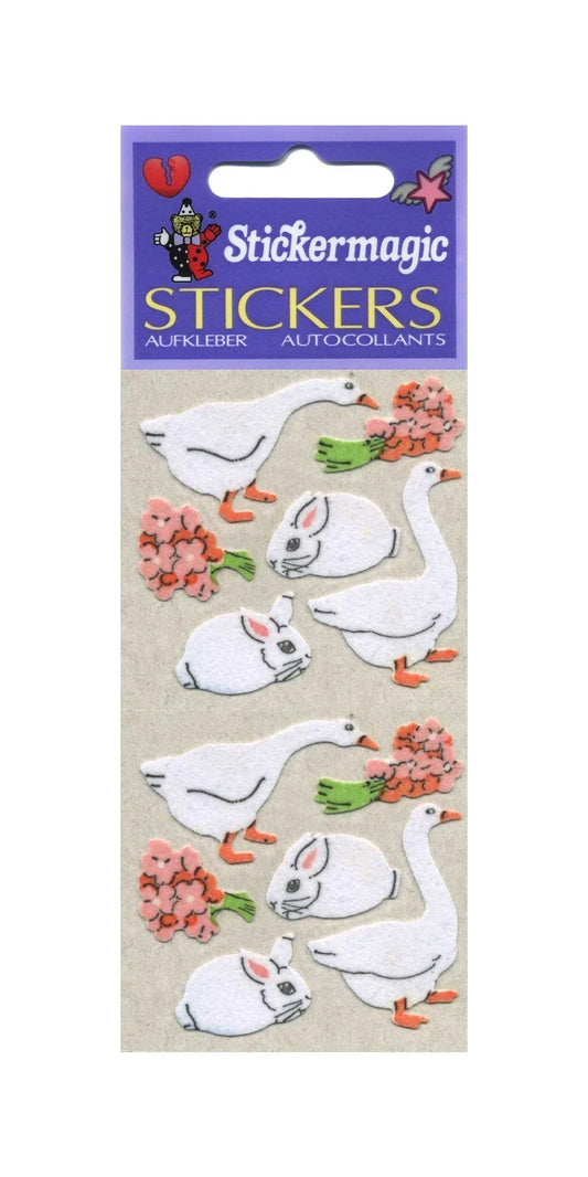Fuzzy Geese and Bunnies - Sticker Sheets