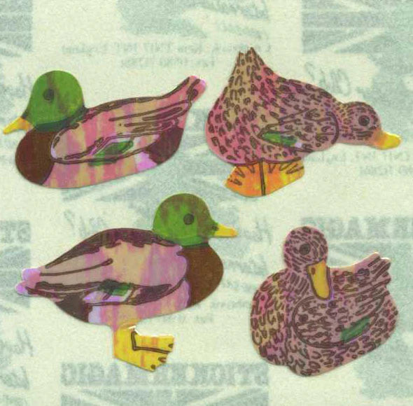 Pearlie Mallard Ducks Mini Sticker Sheet - From the Roll