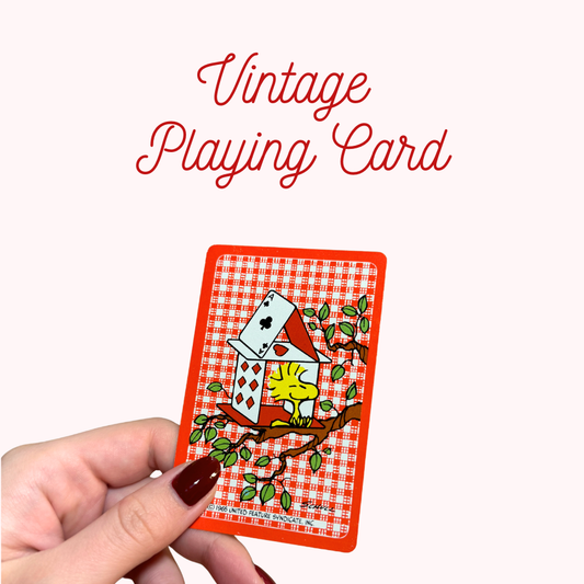 Vintage Woodstock Playing Card