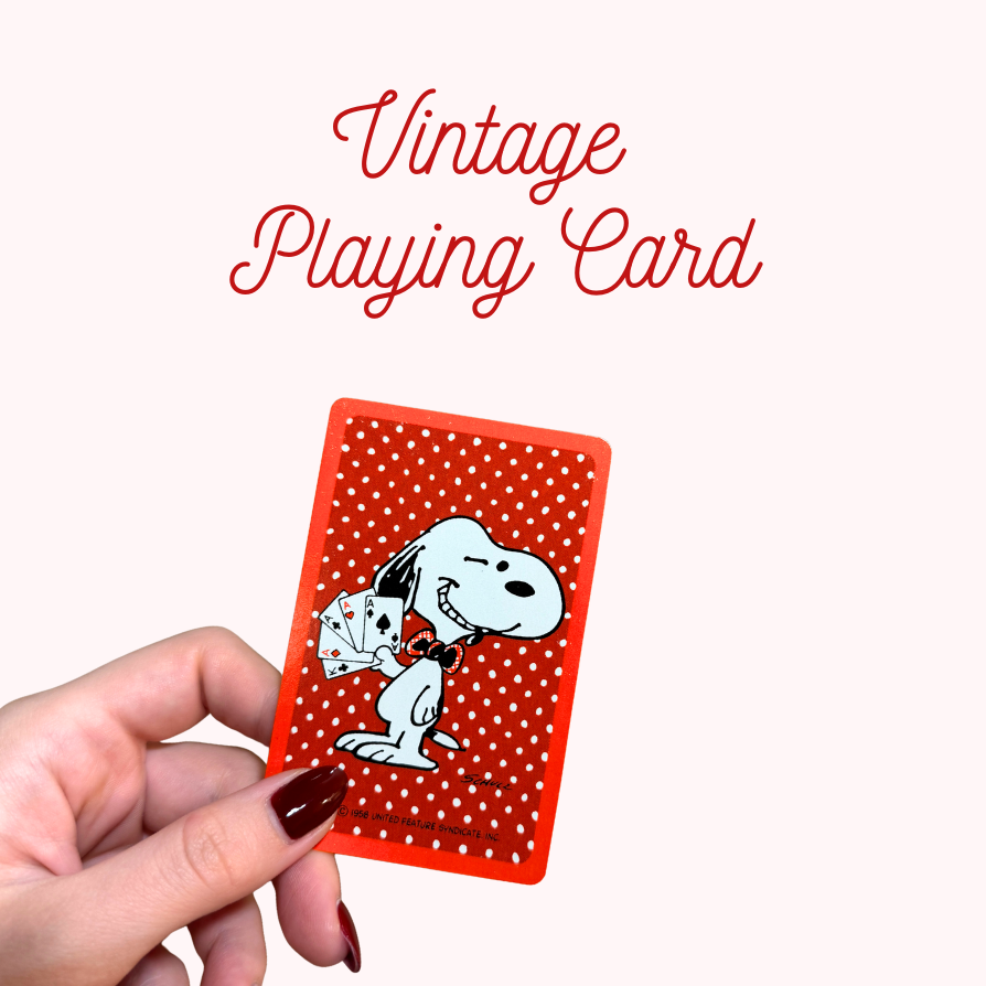 Vintage Snoopy Playing Card