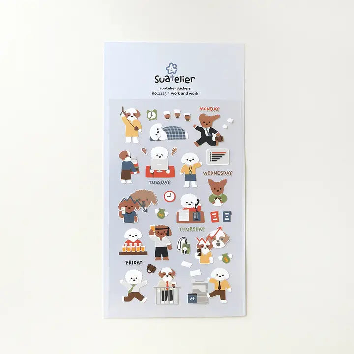 1125: Work And Work - Sticker Sheet